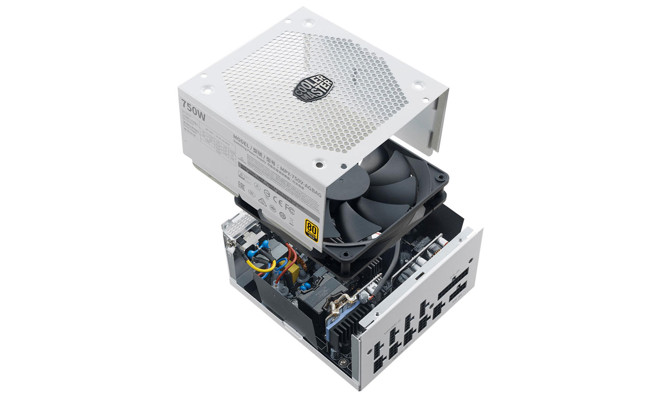 Cooler Master V750 White 750W 80 Plus Gold - Zasilacze do